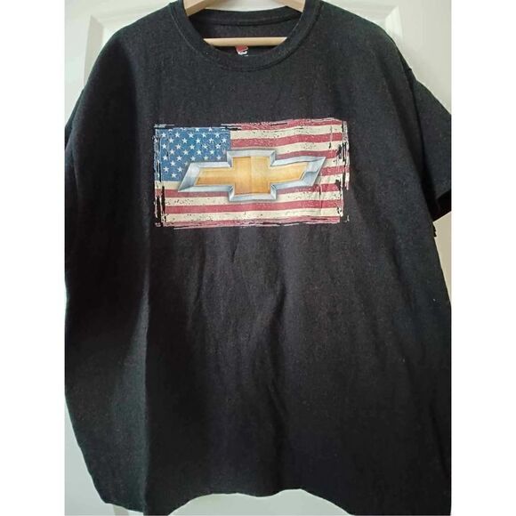 Chevrolet American Flag Men's T-shirt size XL - Picture 1 of 2